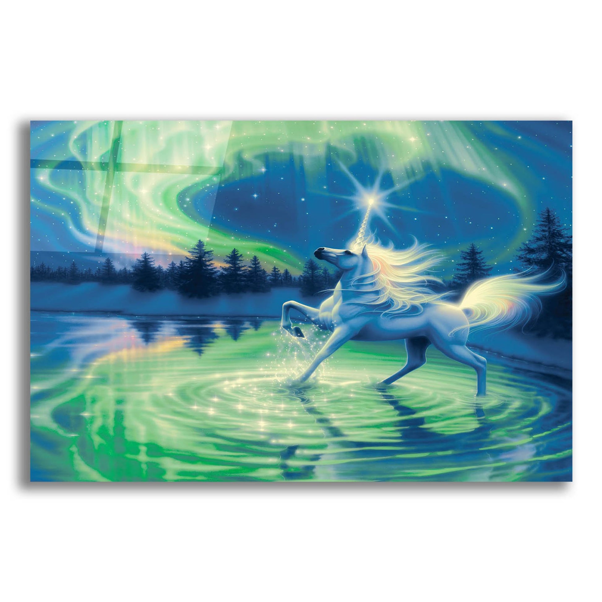 Epic Art 'Majestic Night' by Kirk Reinert, Acrylic Glass Wall Art,16x12