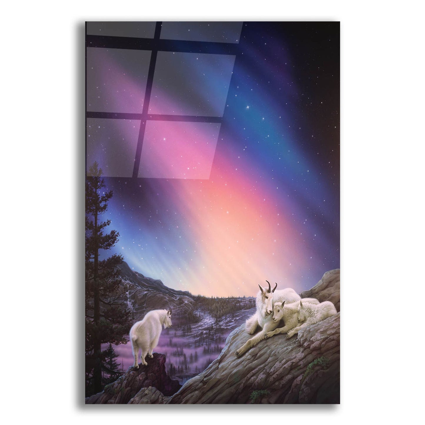 Epic Art 'Peaceful Night' by Kirk Reinert, Acrylic Glass Wall Art,12x16