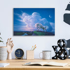 Epic Art 'Rainbow Unicorn' by Kirk Reinert, Acrylic Glass Wall Art,16x12