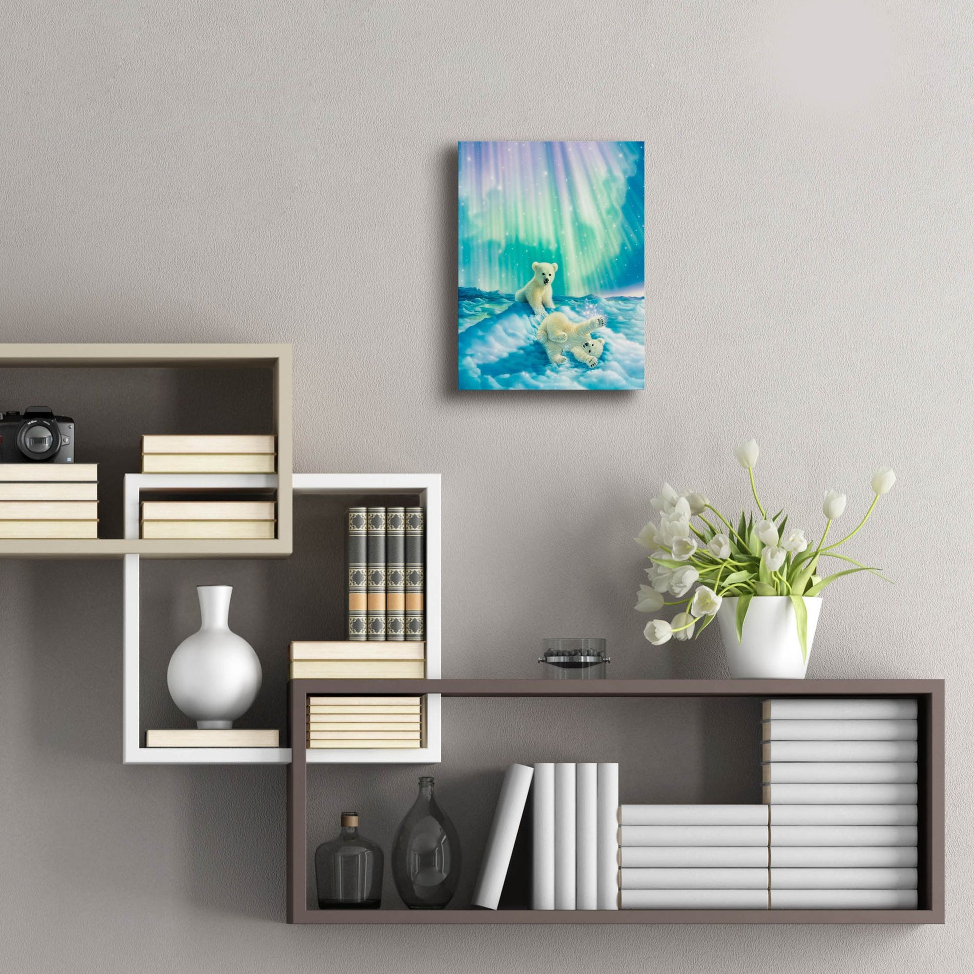 Epic Art 'Snow Day' by Kirk Reinert, Acrylic Glass Wall Art,12x16