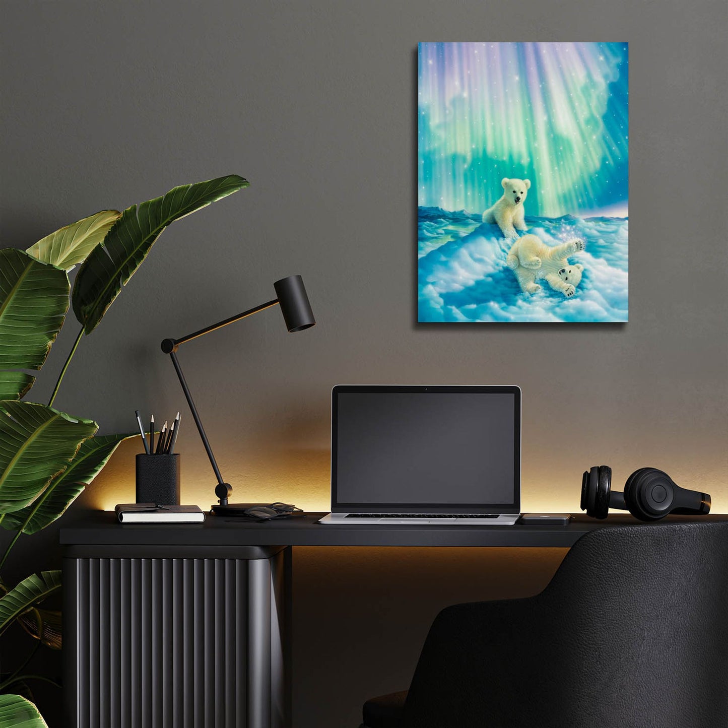 Epic Art 'Snow Day' by Kirk Reinert, Acrylic Glass Wall Art,12x16