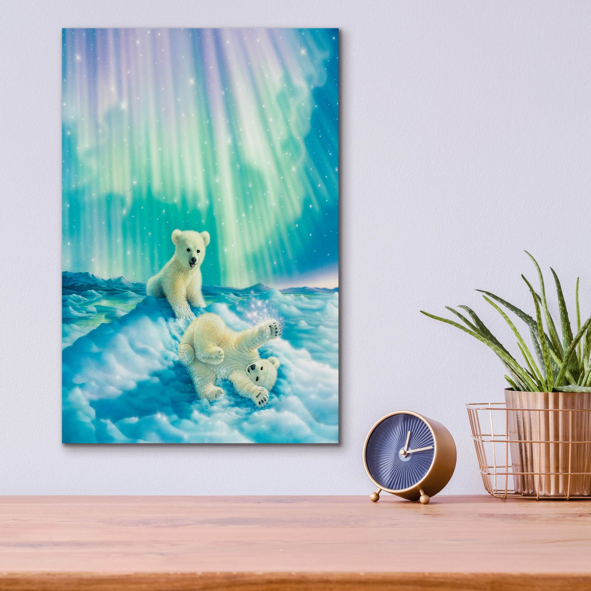 Epic Art 'Snow Day' by Kirk Reinert, Acrylic Glass Wall Art,12x16