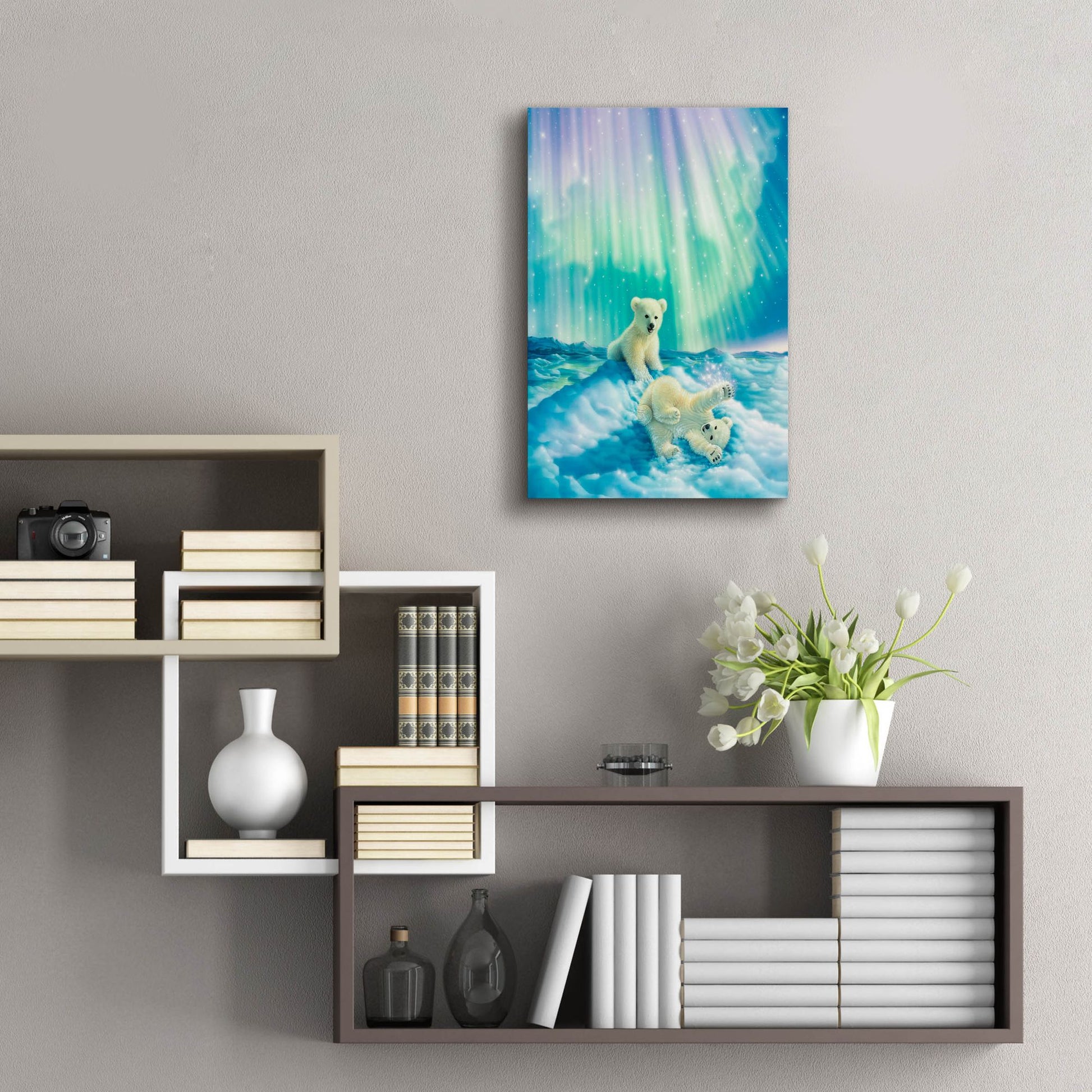 Epic Art 'Snow Day' by Kirk Reinert, Acrylic Glass Wall Art,16x24