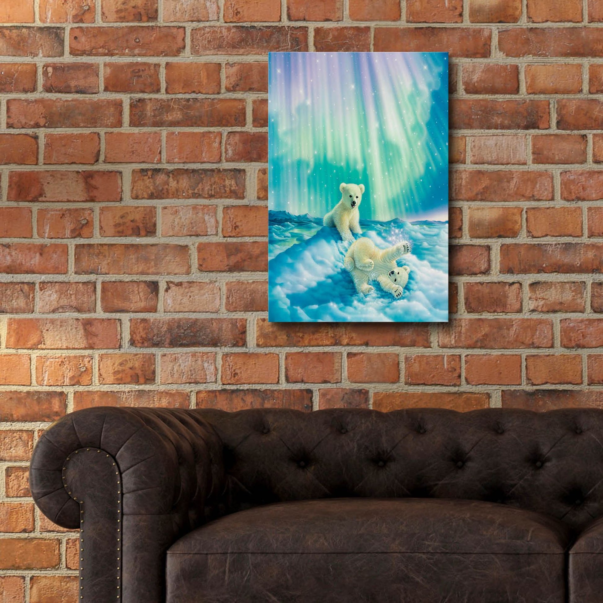 Epic Art 'Snow Day' by Kirk Reinert, Acrylic Glass Wall Art,16x24