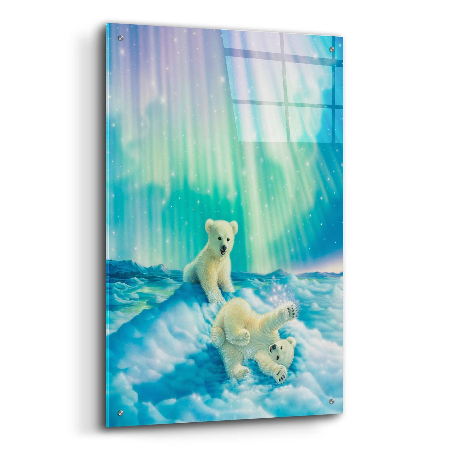 Epic Art 'Snow Day' by Kirk Reinert, Acrylic Glass Wall Art,24x36