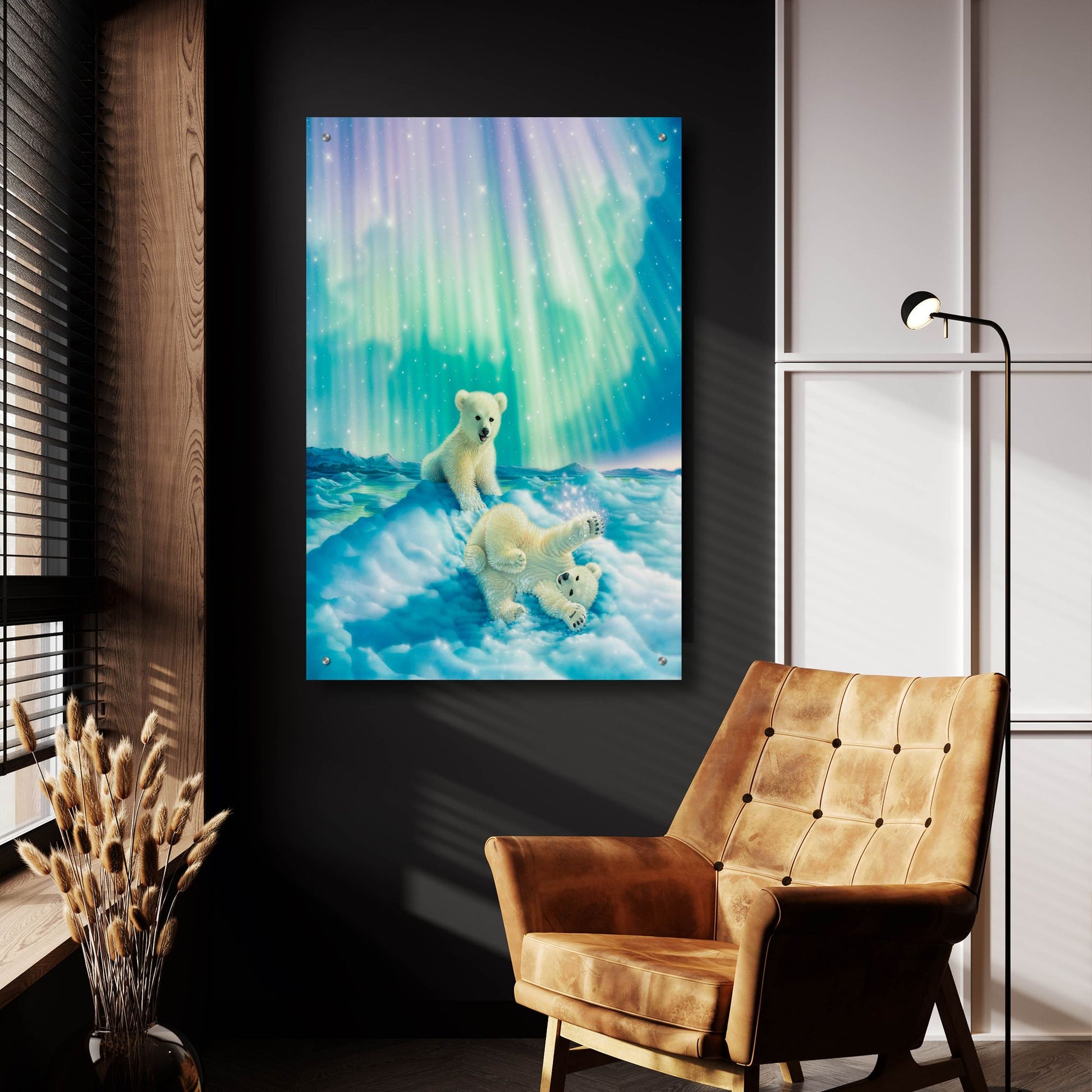 Epic Art 'Snow Day' by Kirk Reinert, Acrylic Glass Wall Art,24x36