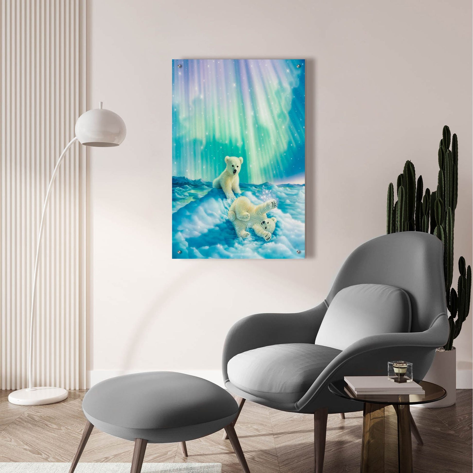Epic Art 'Snow Day' by Kirk Reinert, Acrylic Glass Wall Art,24x36