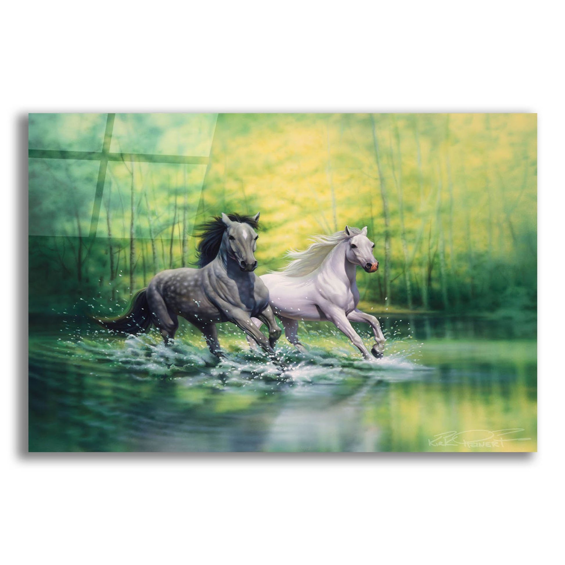 Epic Art 'Spring Morning' by Kirk Reinert, Acrylic Glass Wall Art,24x16