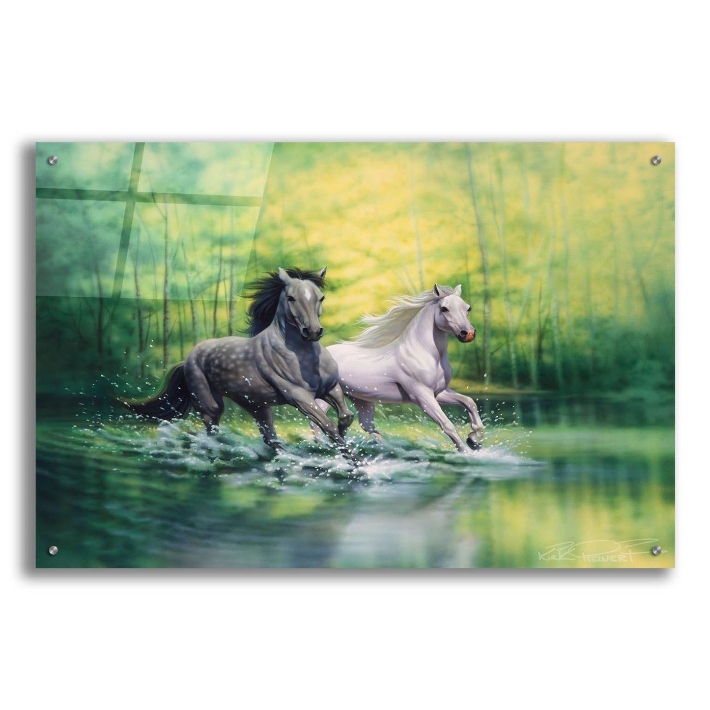 Epic Art 'Spring Morning' by Kirk Reinert, Acrylic Glass Wall Art,36x24