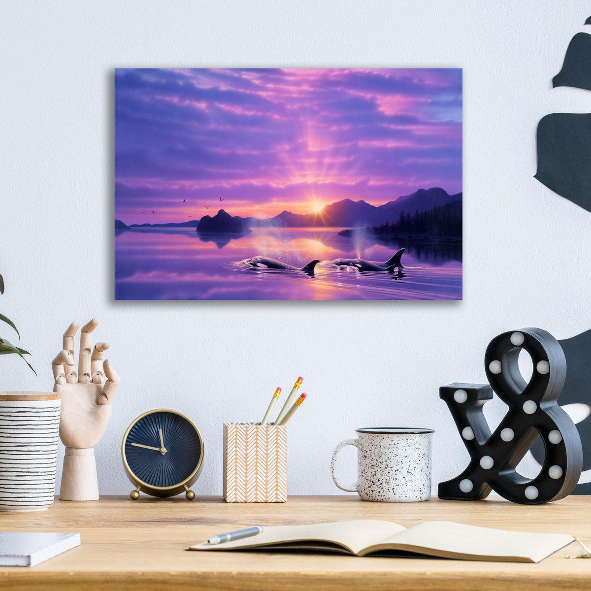 Epic Art 'Tranquility Bay' by Kirk Reinert, Acrylic Glass Wall Art,16x12