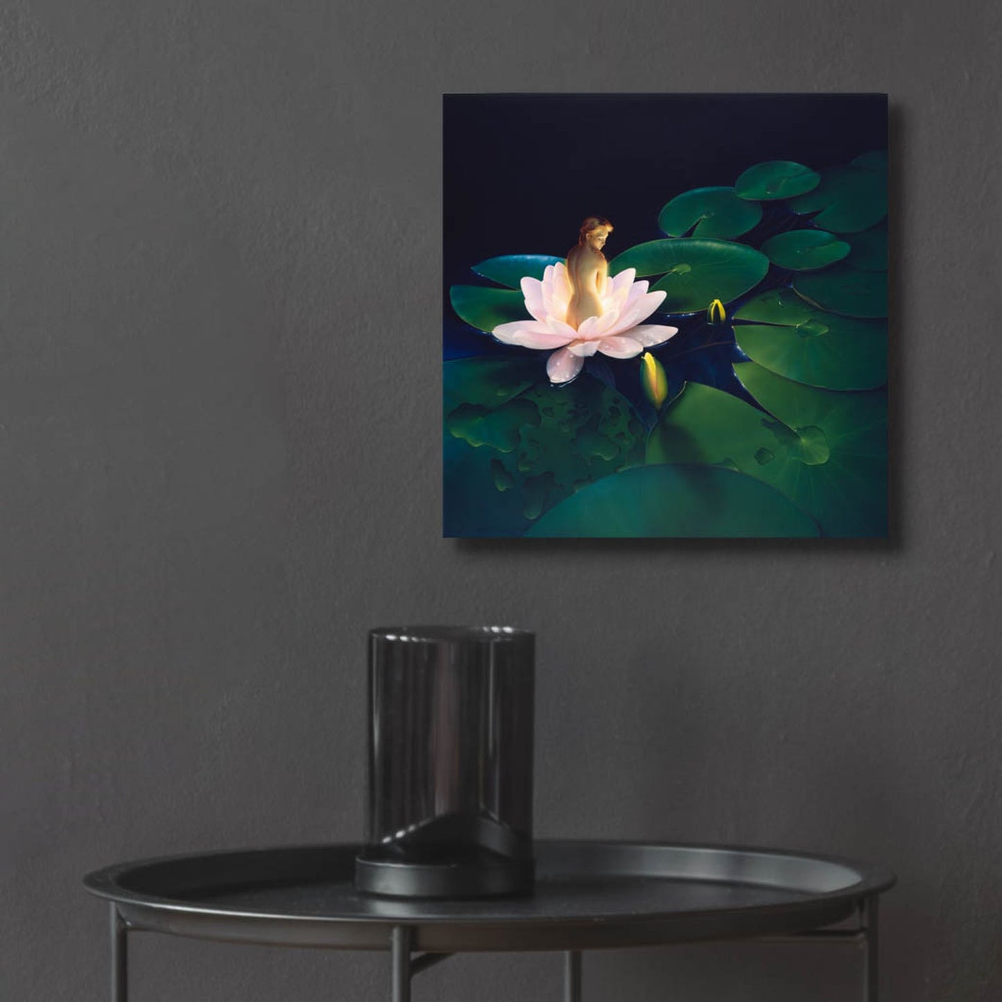 Epic Art 'Waterlilies' by Kirk Reinert, Acrylic Glass Wall Art,12x12