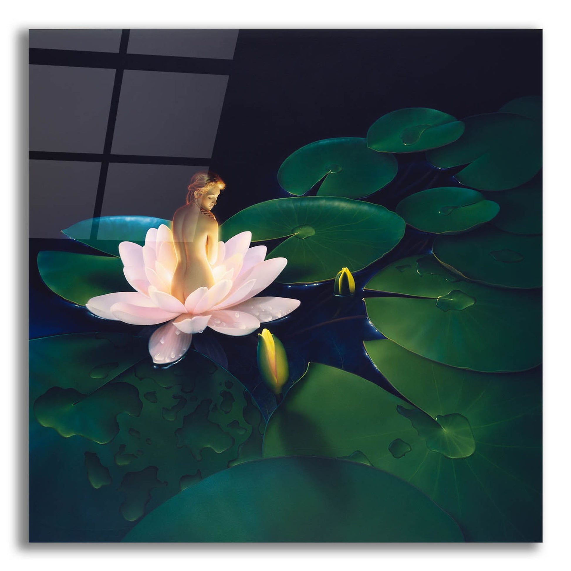 Epic Art 'Waterlilies' by Kirk Reinert, Acrylic Glass Wall Art