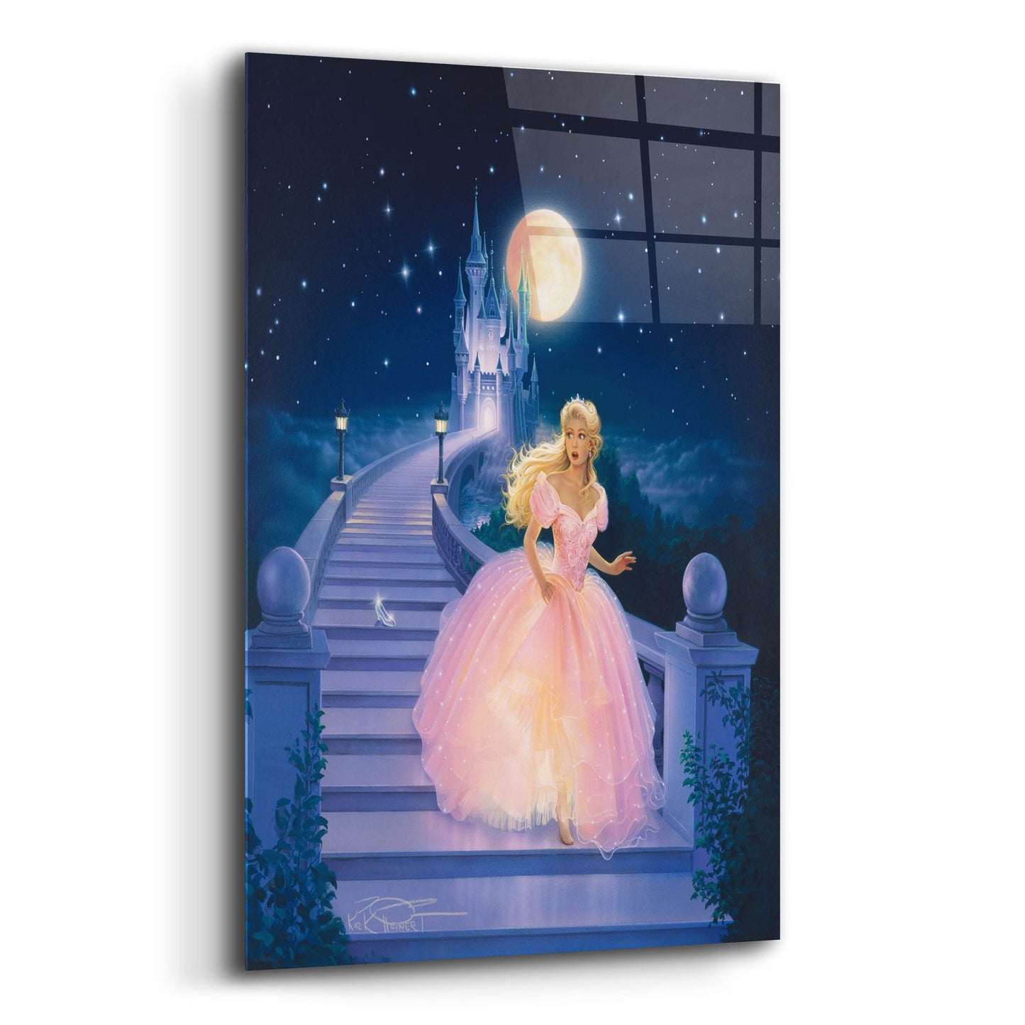 Epic Art 'Cinderella' by Kirk Reinert, Acrylic Glass Wall Art,12x16