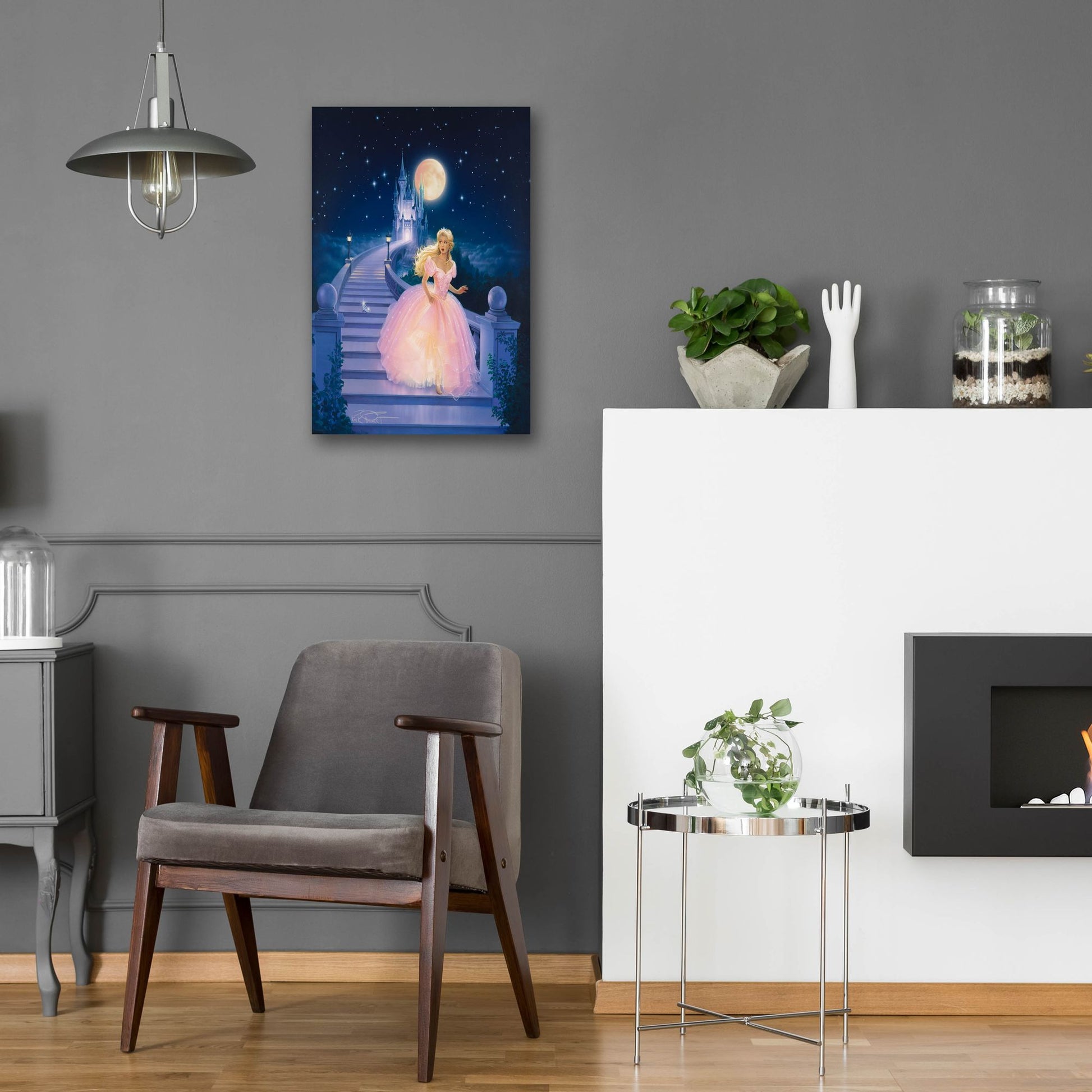 Epic Art 'Cinderella' by Kirk Reinert, Acrylic Glass Wall Art,16x24