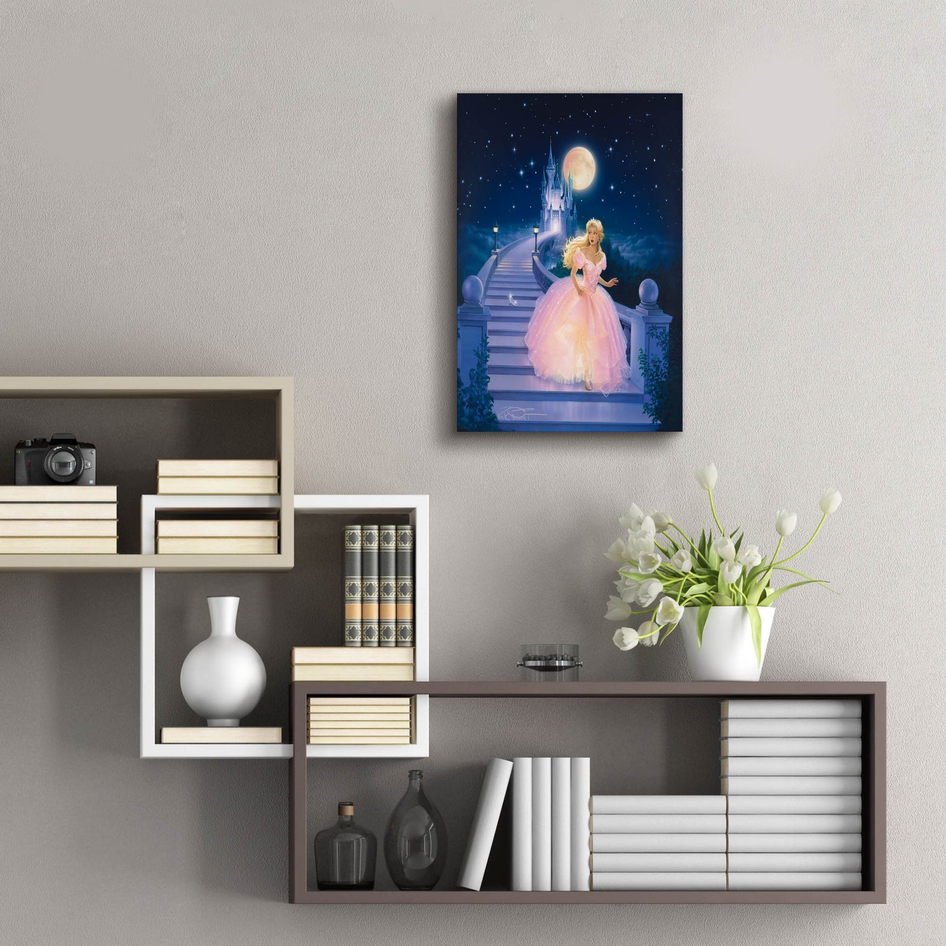 Epic Art 'Cinderella' by Kirk Reinert, Acrylic Glass Wall Art,16x24