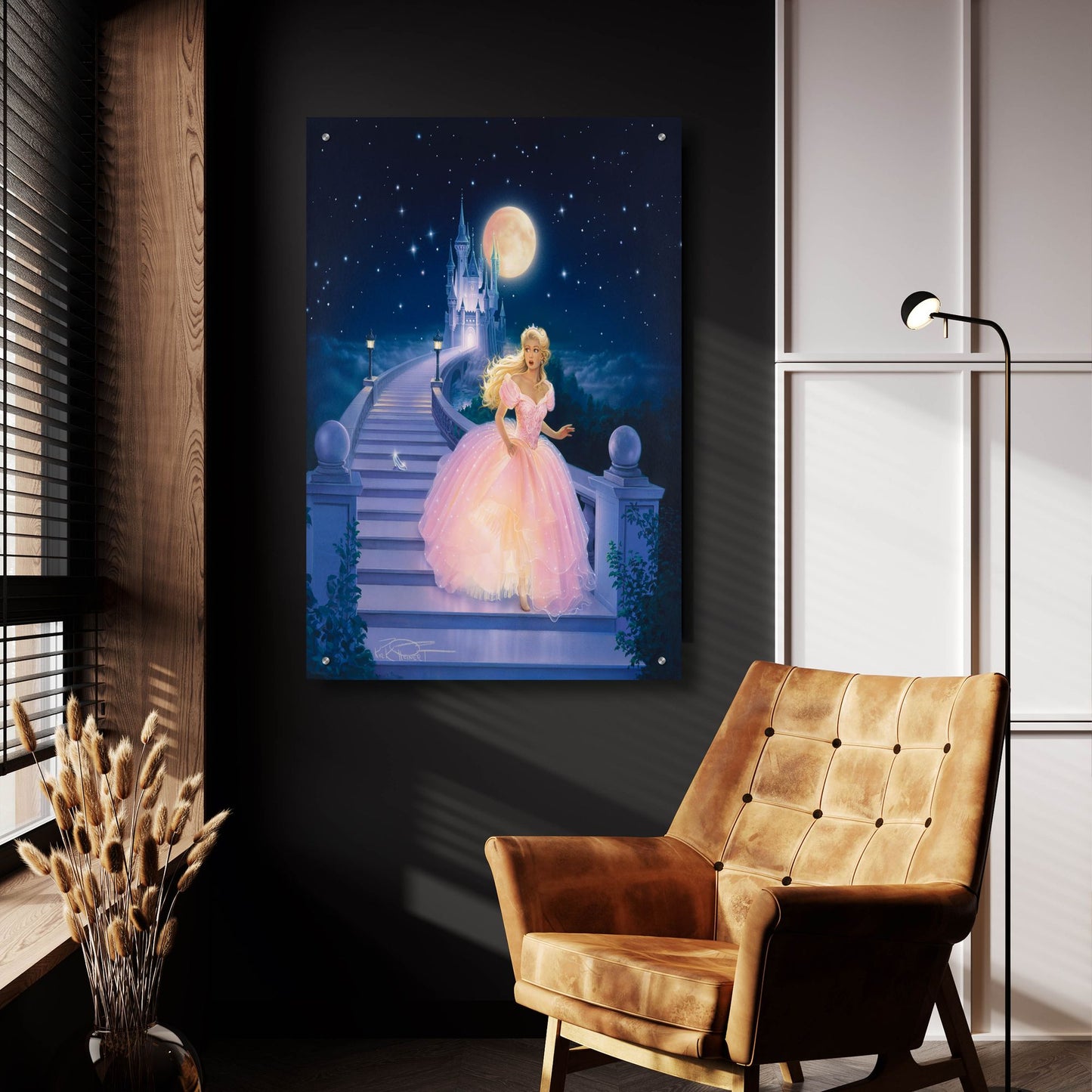 Epic Art 'Cinderella' by Kirk Reinert, Acrylic Glass Wall Art,24x36