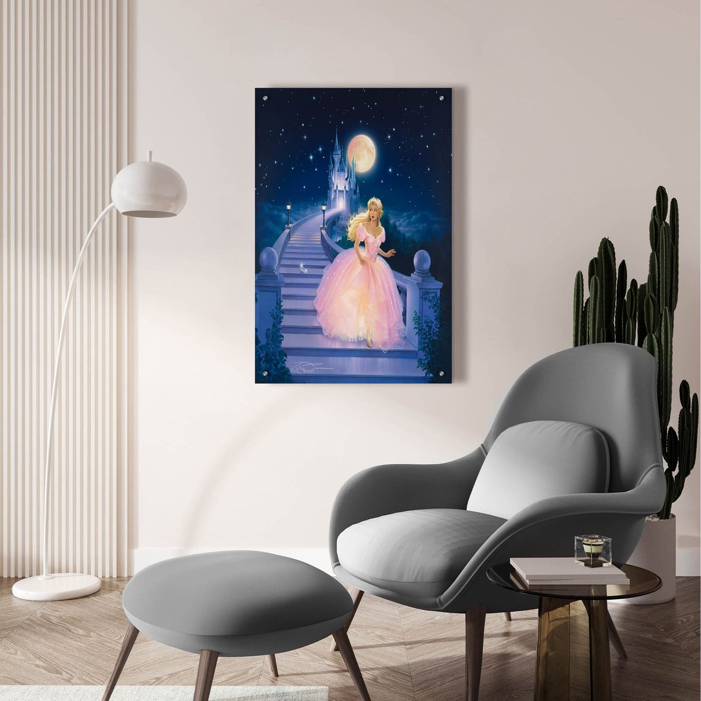 Epic Art 'Cinderella' by Kirk Reinert, Acrylic Glass Wall Art,24x36