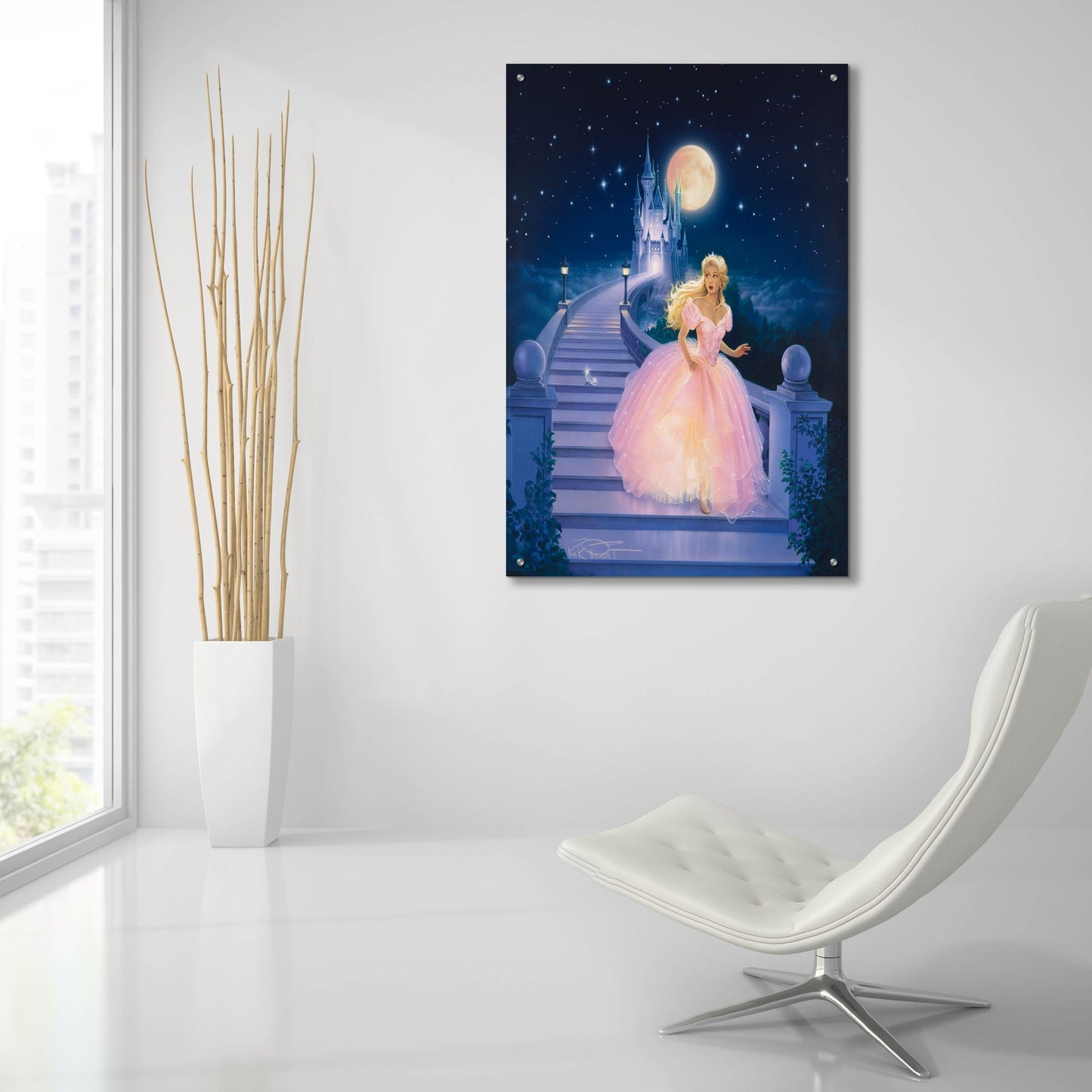 Epic Art 'Cinderella' by Kirk Reinert, Acrylic Glass Wall Art,24x36