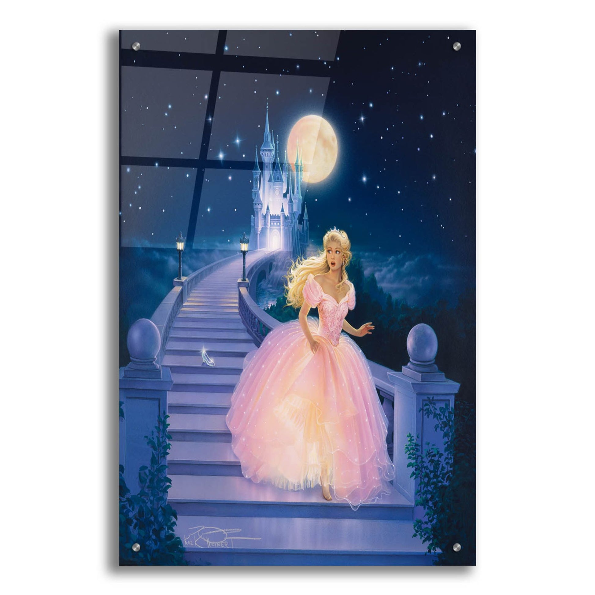 Epic Art 'Cinderella' by Kirk Reinert, Acrylic Glass Wall Art,24x36