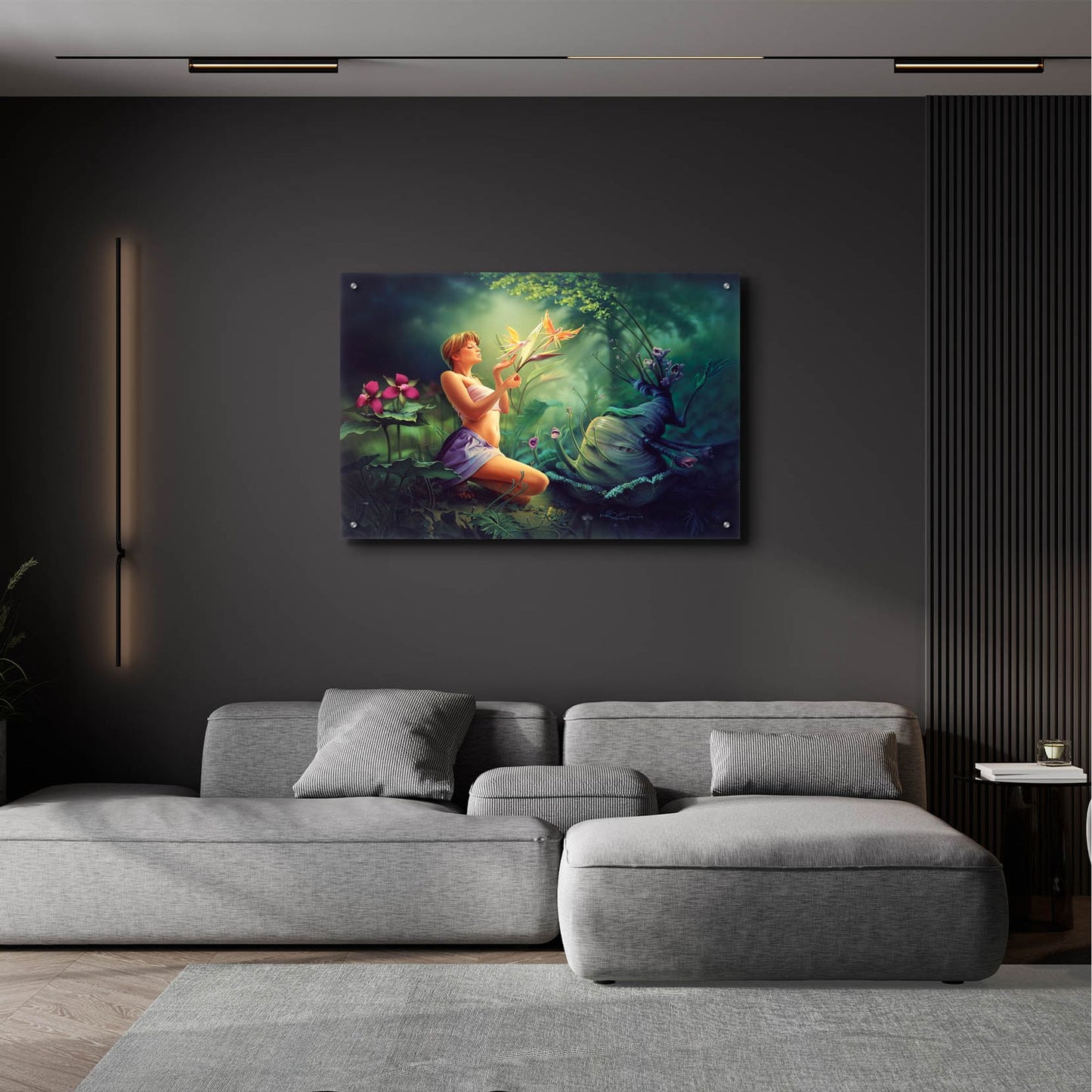 Epic Art 'Birds Of Paradise' by Kirk Reinert, Acrylic Glass Wall Art,36x24