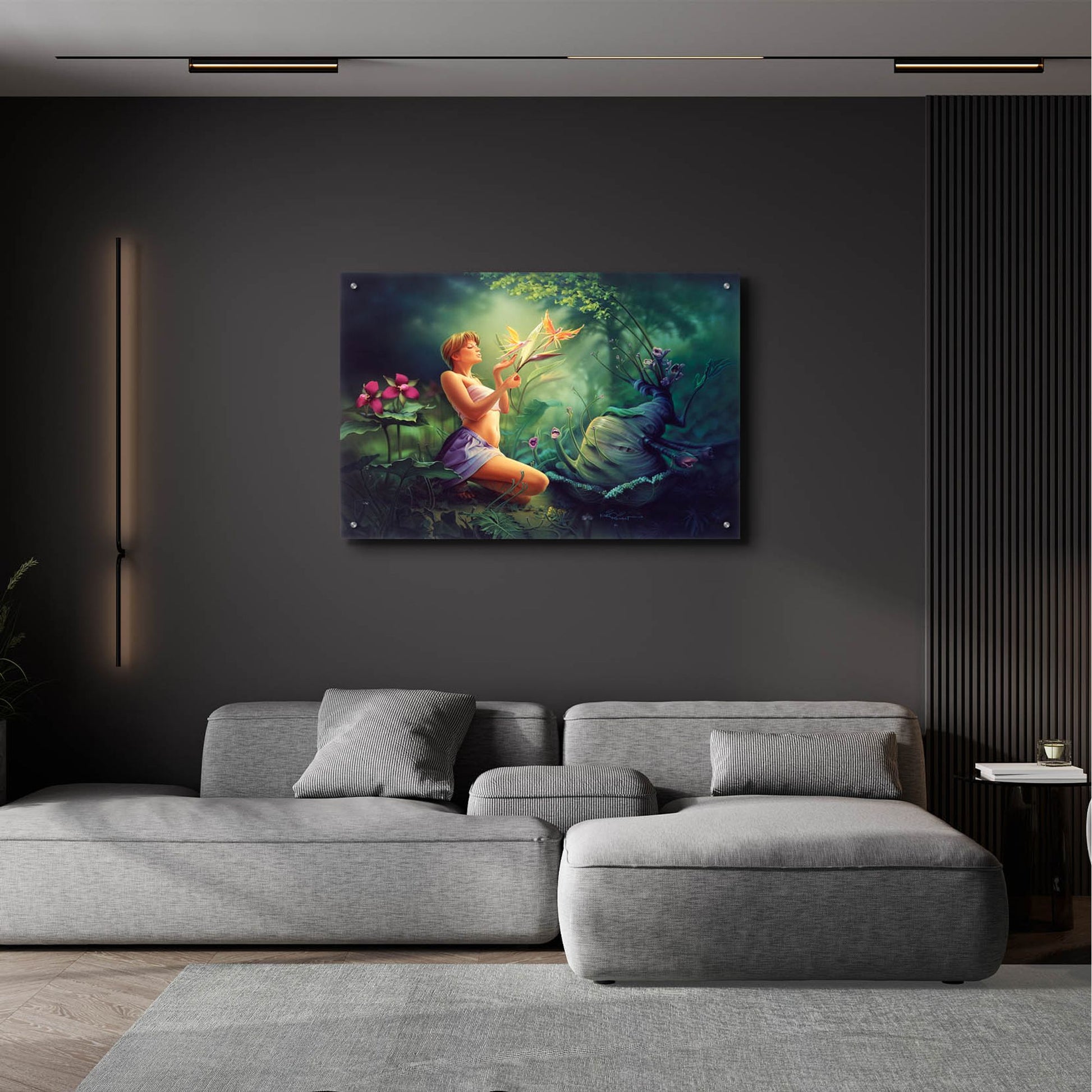 Epic Art 'Birds Of Paradise' by Kirk Reinert, Acrylic Glass Wall Art,36x24