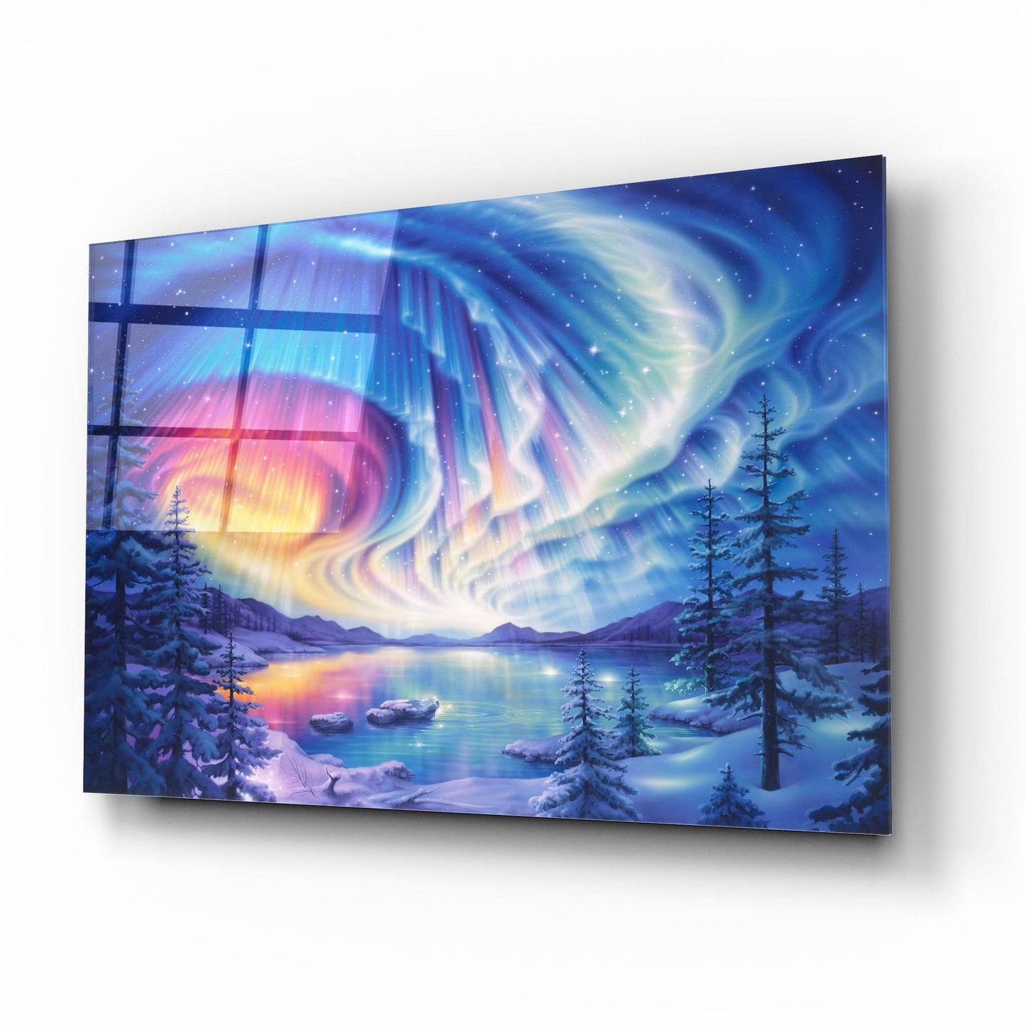 Epic Art 'Enchanted Lake 2' by Kirk Reinert, Acrylic Glass Wall Art,16x12