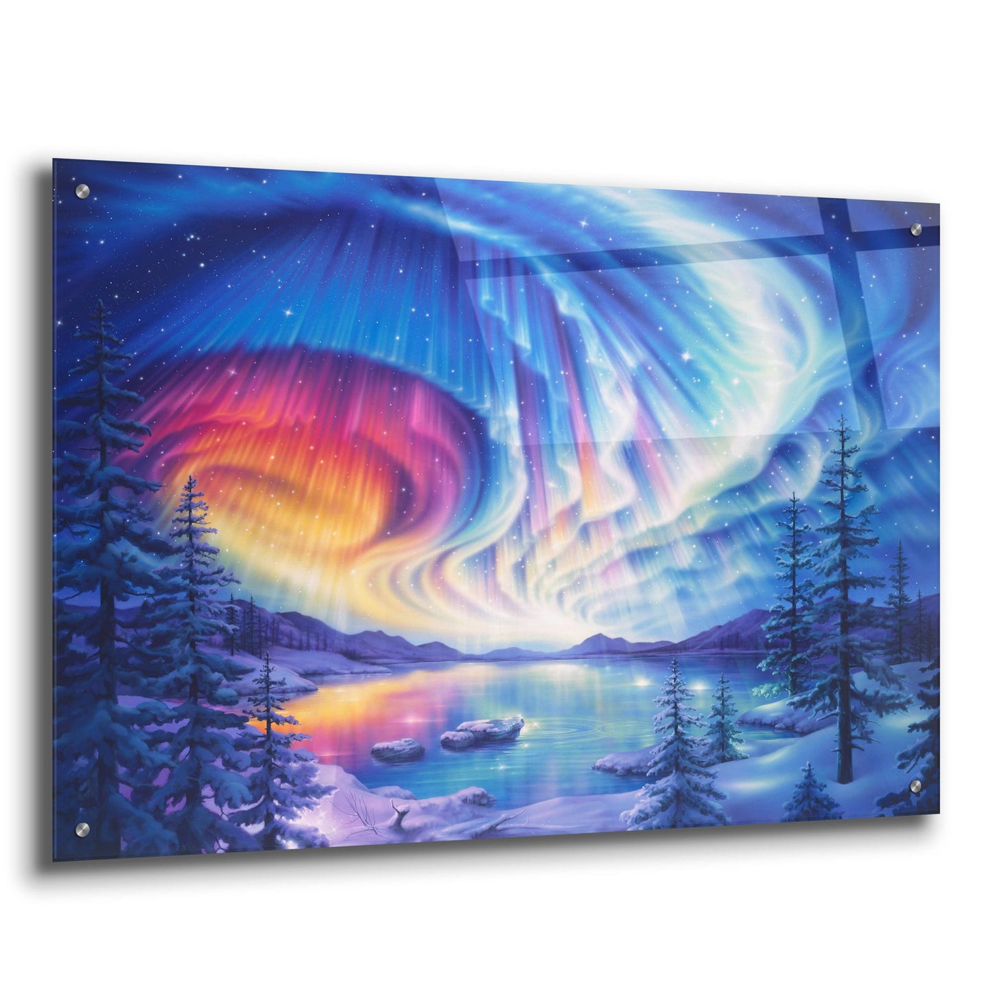 Epic Art 'Enchanted Lake 2' by Kirk Reinert, Acrylic Glass Wall Art,36x24