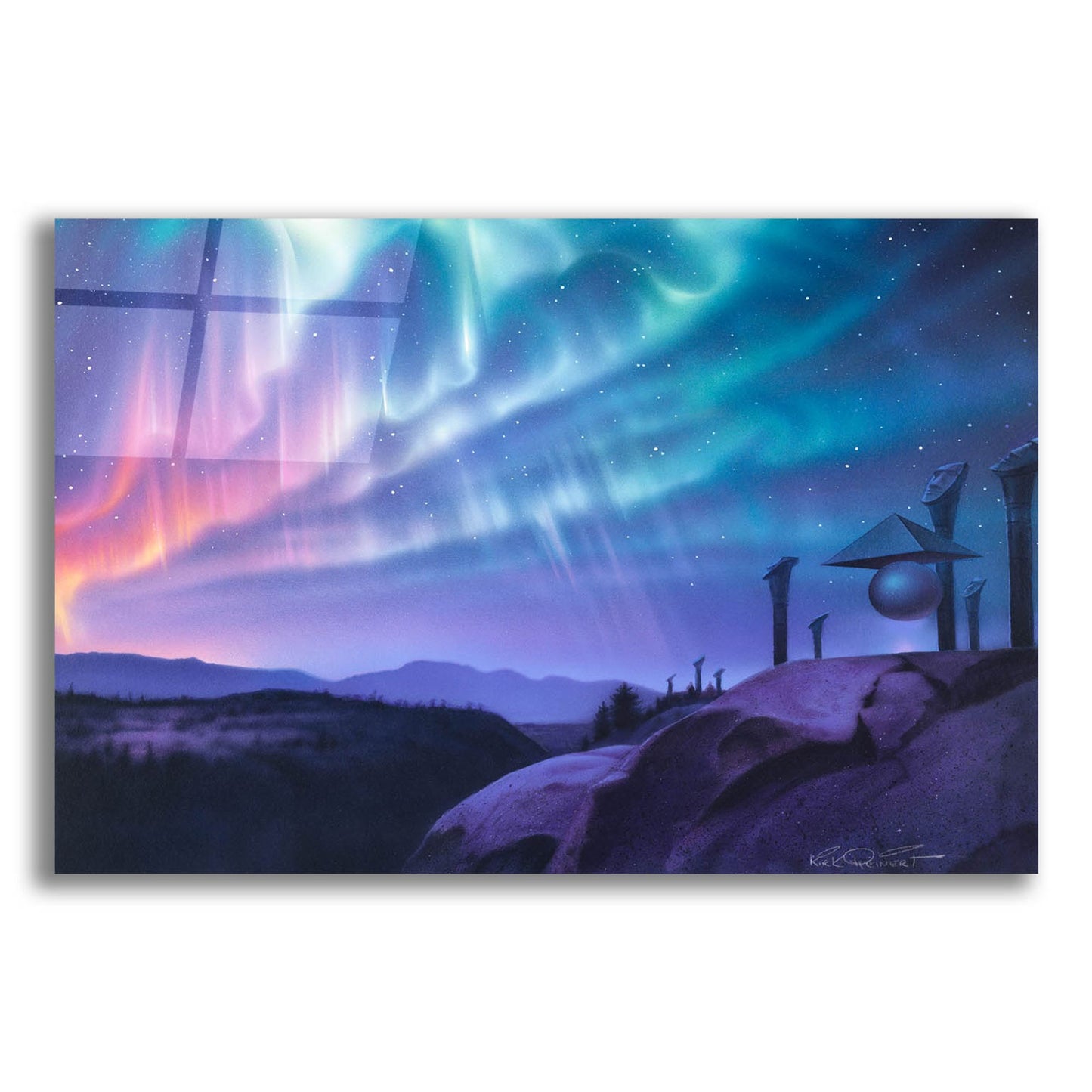 Epic Art 'Skywatchers' by Kirk Reinert, Acrylic Glass Wall Art,16x12