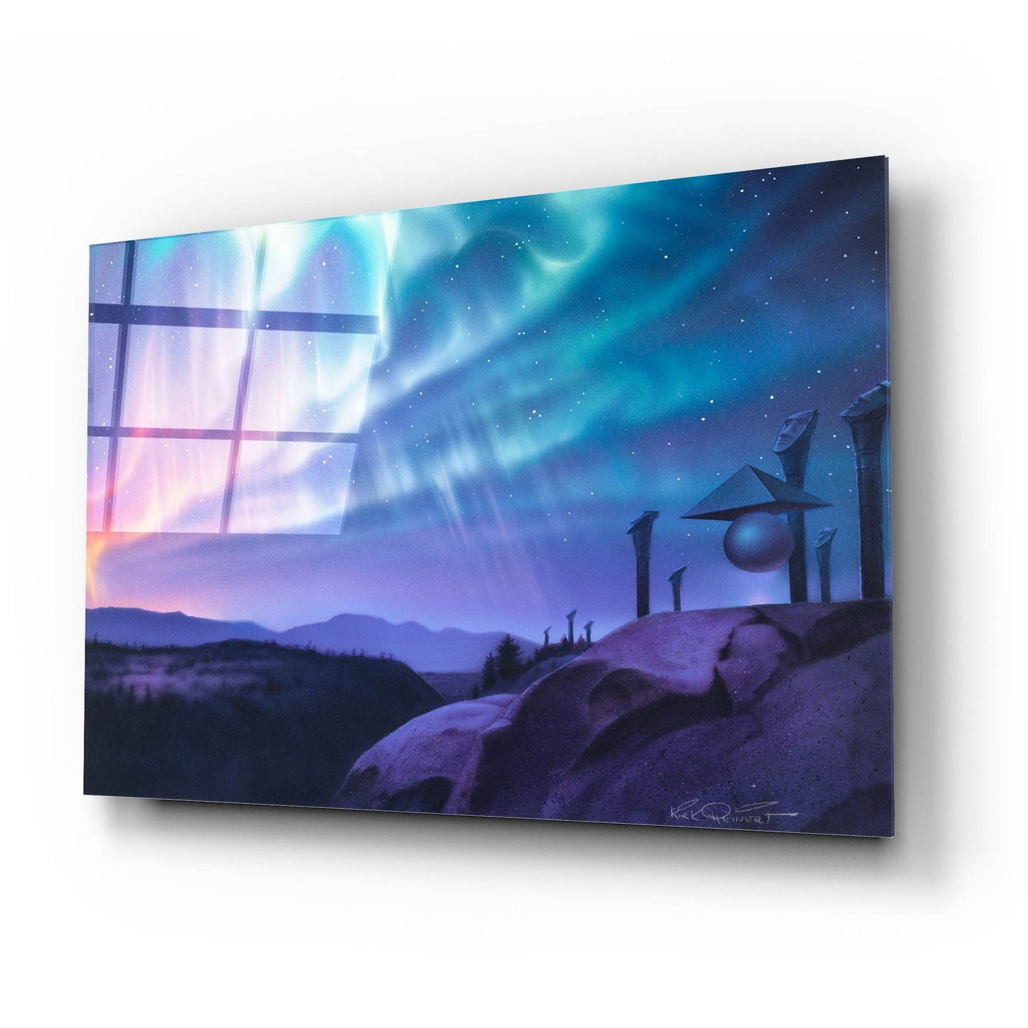 Epic Art 'Skywatchers' by Kirk Reinert, Acrylic Glass Wall Art,24x16