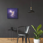 Epic Art 'Girl With Night Flower' by Kirk Reinert, Acrylic Glass Wall Art,24x24