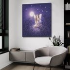 Epic Art 'Girl With Night Flower' by Kirk Reinert, Acrylic Glass Wall Art,36x36