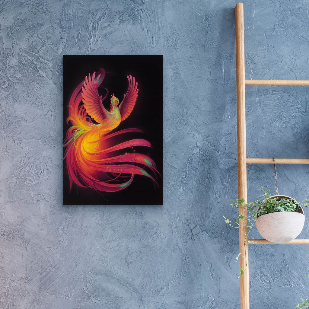 Epic Art 'Phoenix' by Kirk Reinert, Acrylic Glass Wall Art,16x24