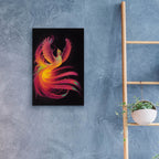 Epic Art 'Phoenix' by Kirk Reinert, Acrylic Glass Wall Art,16x24