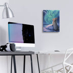 Epic Art 'Aurora Bunny' by Kirk Reinert, Acrylic Glass Wall Art,12x16