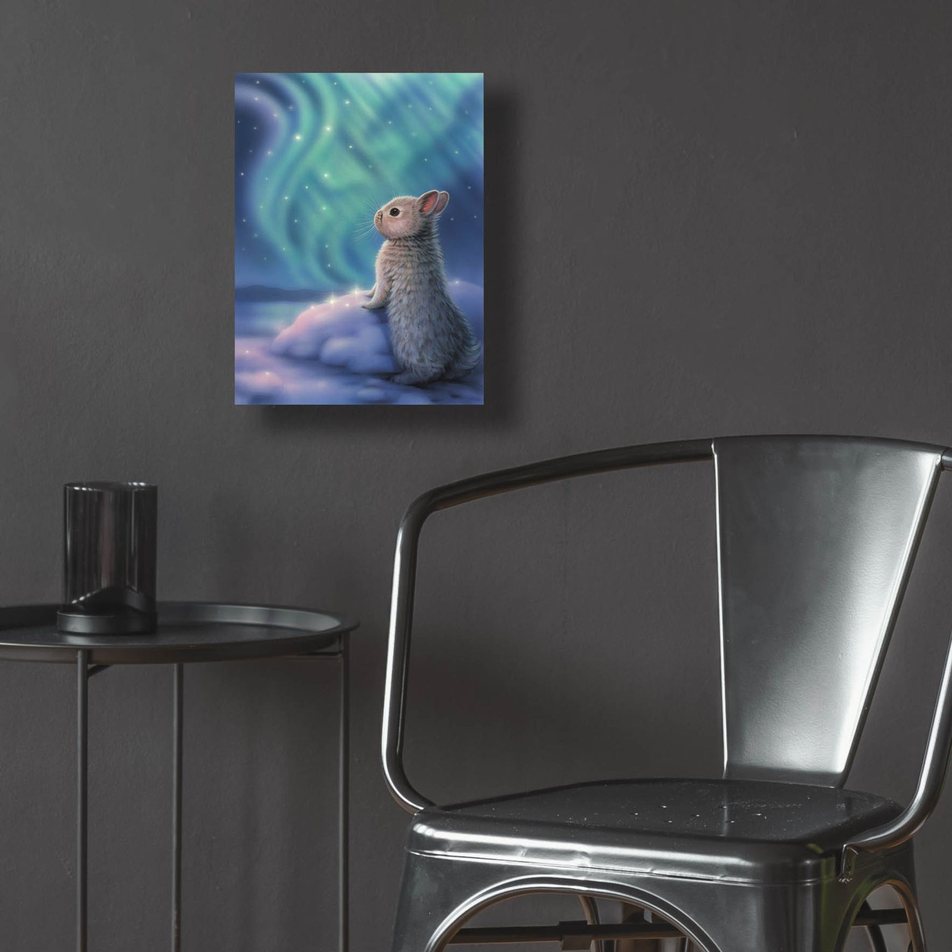 Epic Art 'Aurora Bunny' by Kirk Reinert, Acrylic Glass Wall Art,12x16
