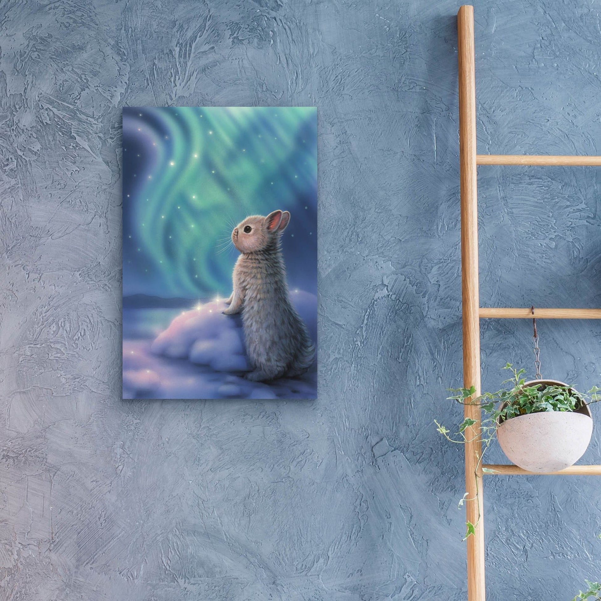 Epic Art 'Aurora Bunny' by Kirk Reinert, Acrylic Glass Wall Art,16x24