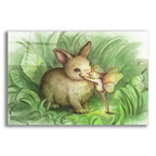 Epic Art 'Fairy Prince With Bunny' by Kirk Reinert, Acrylic Glass Wall Art