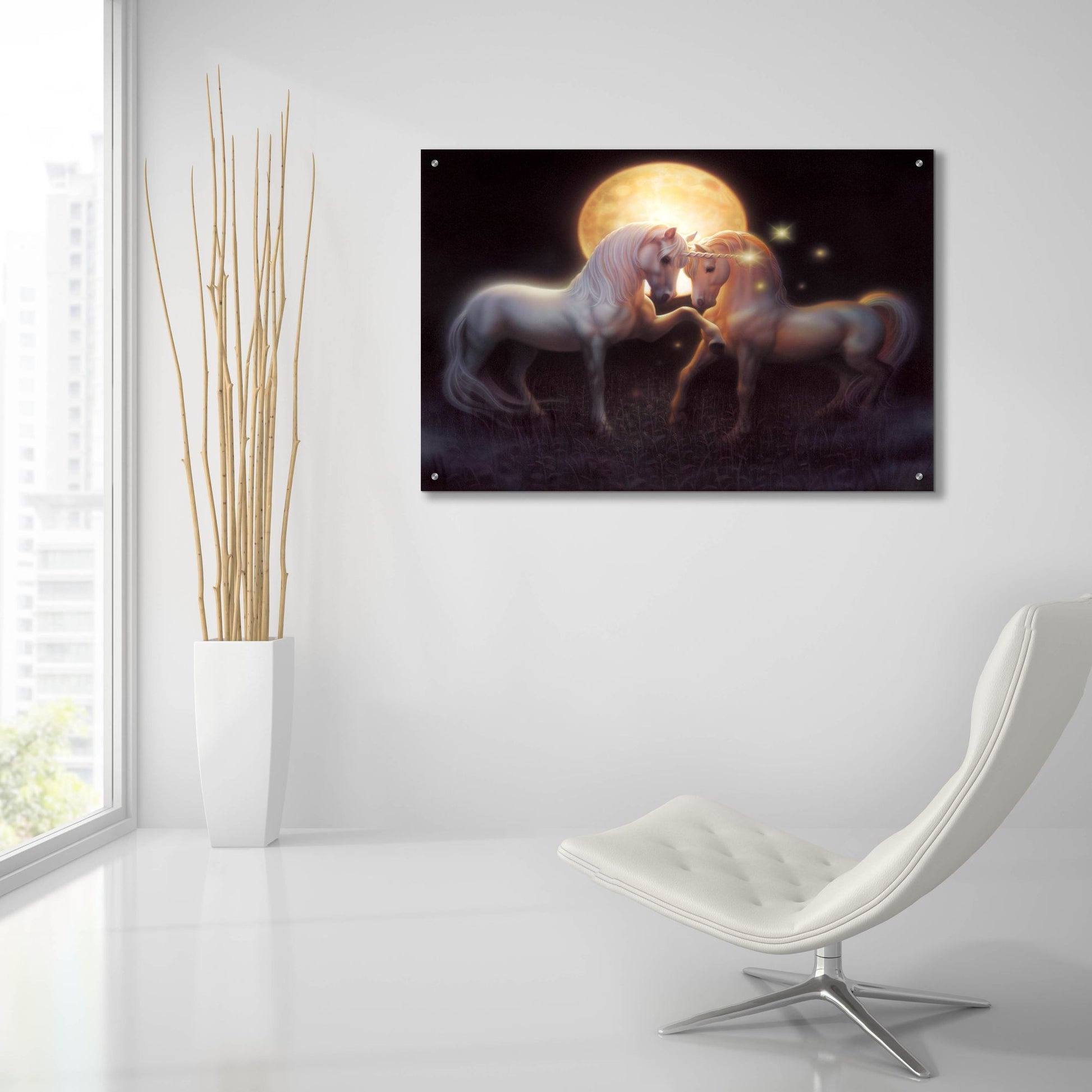 Epic Art 'Moondance' by Kirk Reinert, Acrylic Glass Wall Art,36x24