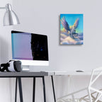 Epic Art 'Pegasus' by Kirk Reinert, Acrylic Glass Wall Art,12x16