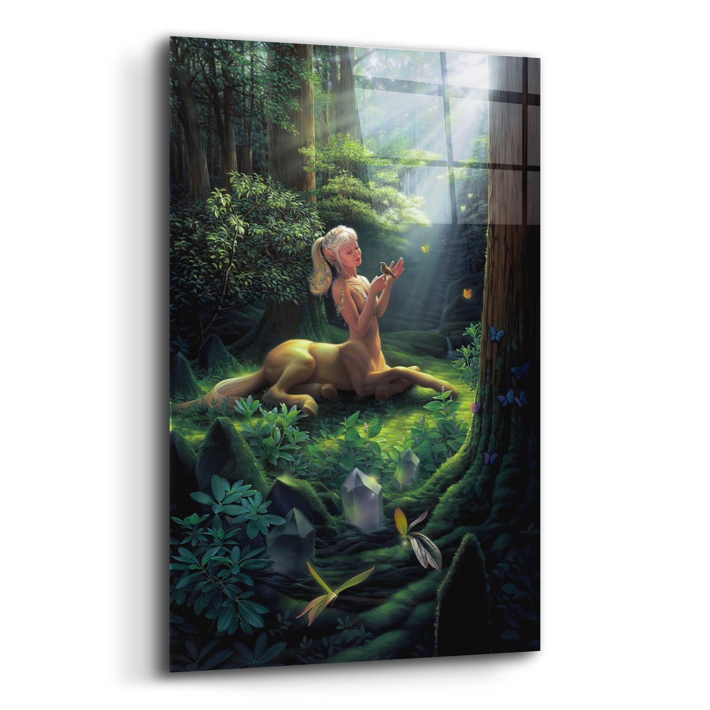 Epic Art 'Forest Princess' by Kirk Reinert, Acrylic Glass Wall Art,12x16