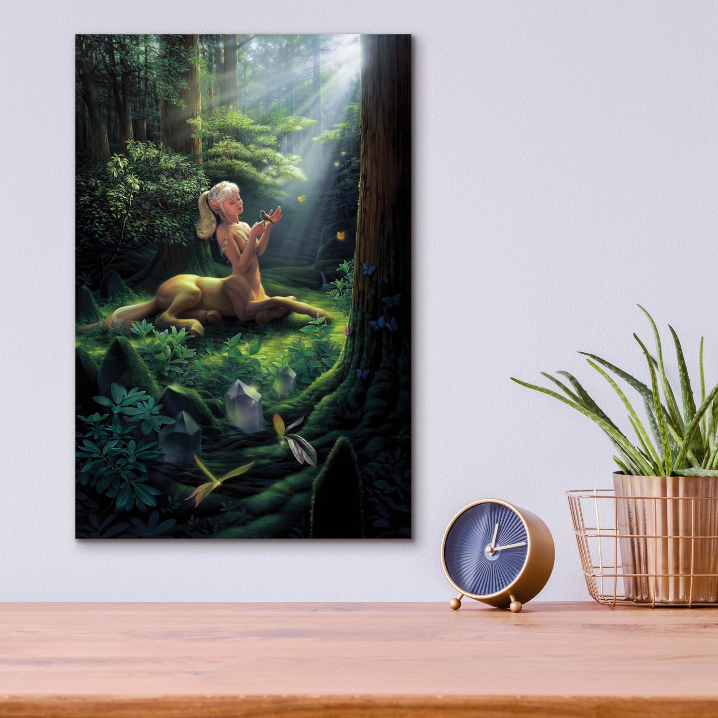 Epic Art 'Forest Princess' by Kirk Reinert, Acrylic Glass Wall Art,12x16