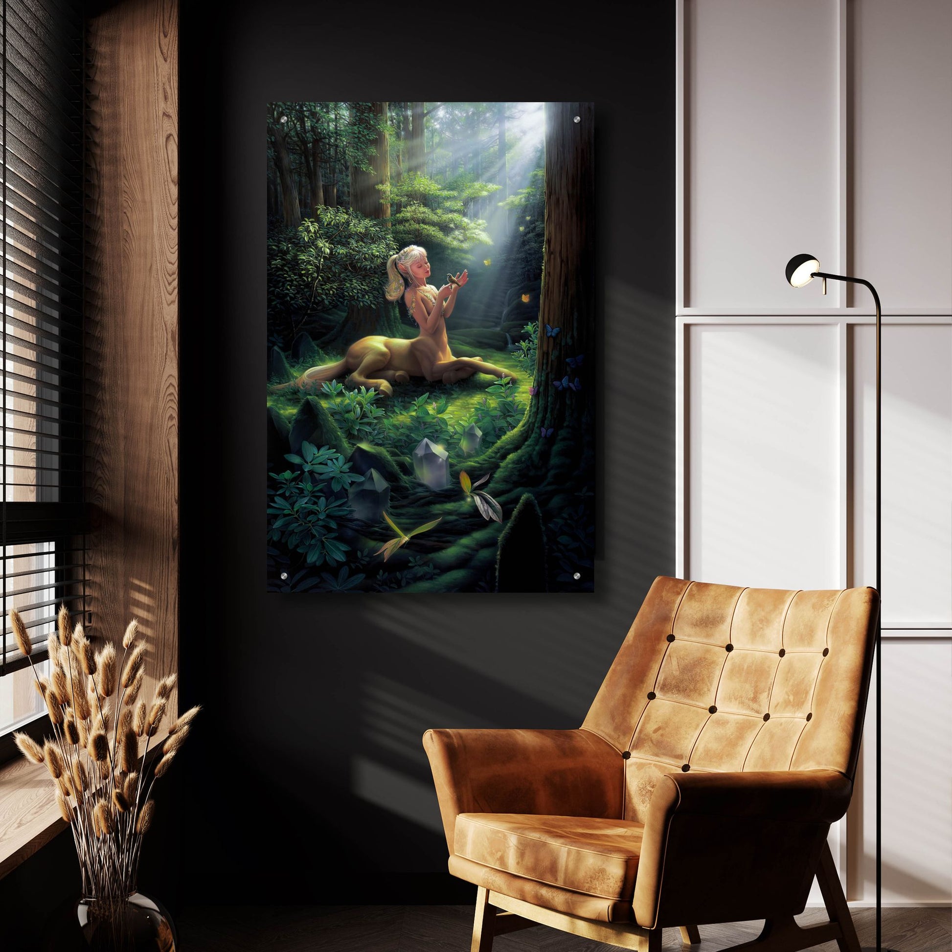 Epic Art 'Forest Princess' by Kirk Reinert, Acrylic Glass Wall Art,24x36