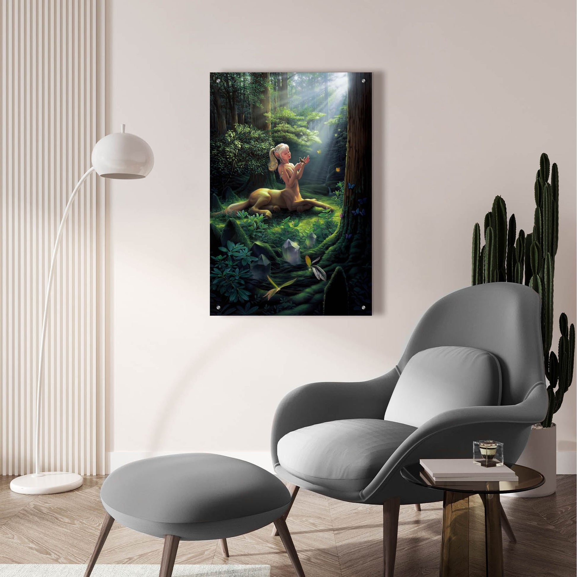 Epic Art 'Forest Princess' by Kirk Reinert, Acrylic Glass Wall Art,24x36