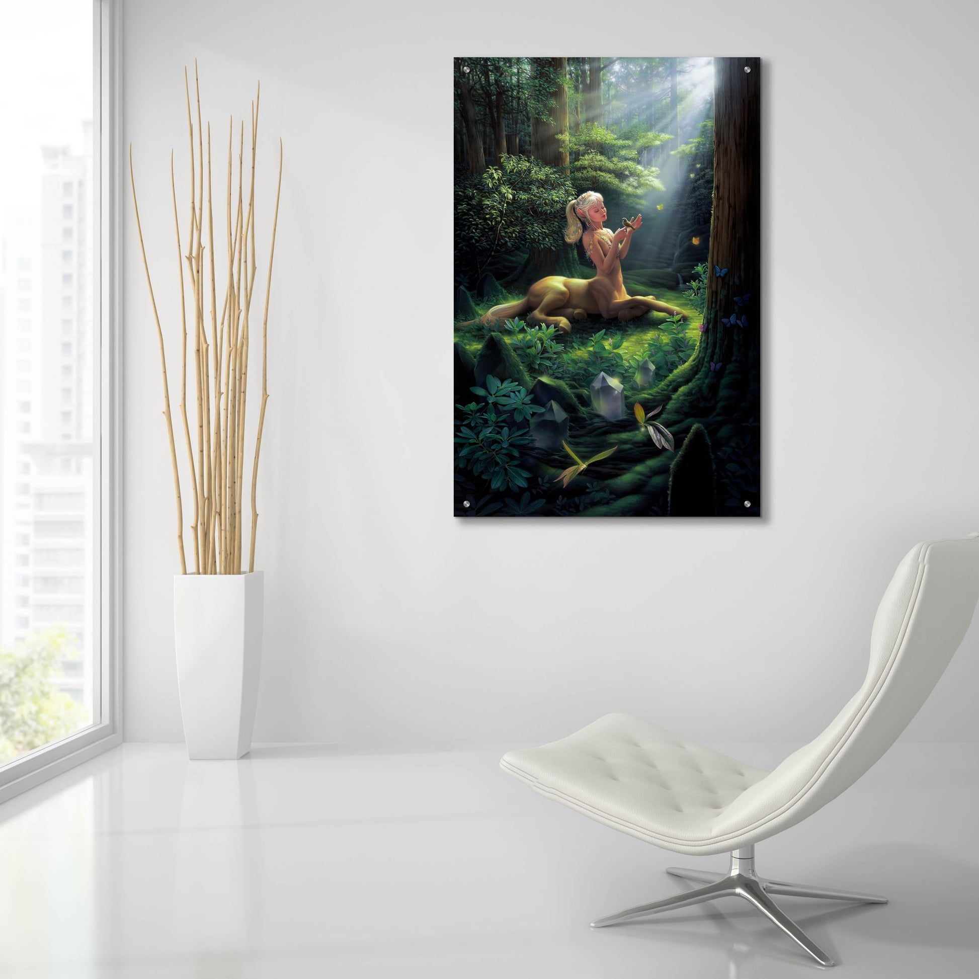 Epic Art 'Forest Princess' by Kirk Reinert, Acrylic Glass Wall Art,24x36