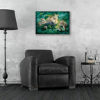 Epic Art 'Blueberry Lunch' by Kirk Reinert, Acrylic Glass Wall Art,24x16