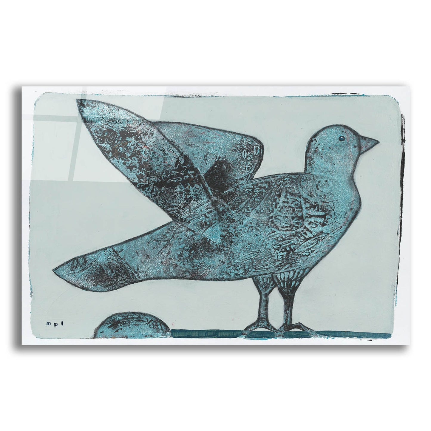 Epic Art 'Stoned Pigeon 13' by Maria Pietri, Acrylic Glass Wall Art