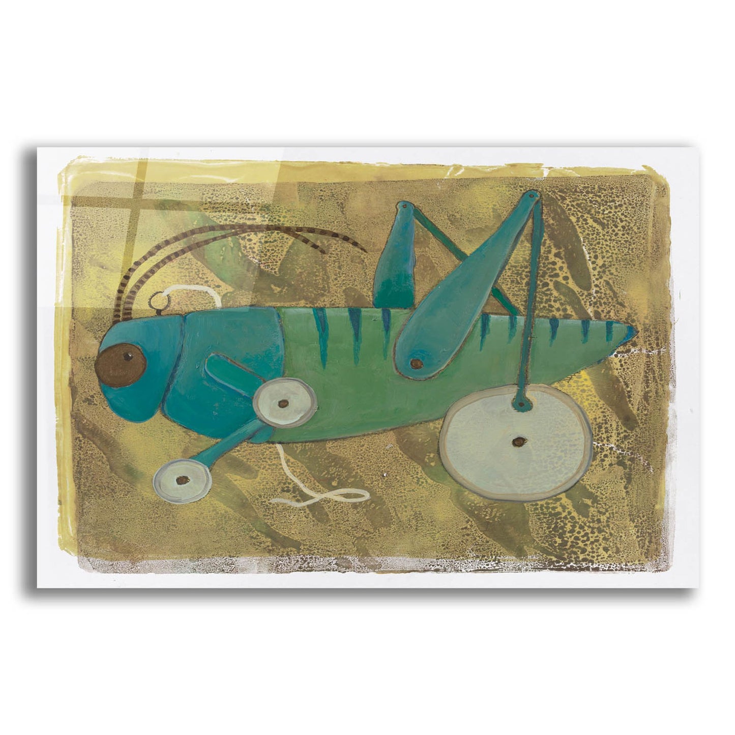 Epic Art 'Cricket On Wheels 18' by Maria Pietri, Acrylic Glass Wall Art