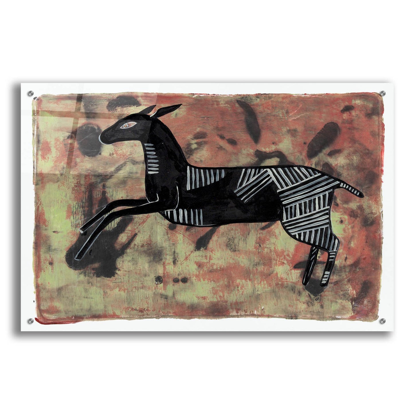 Epic Art 'Ethnic Deer' by Maria Pietri, Acrylic Glass Wall Art