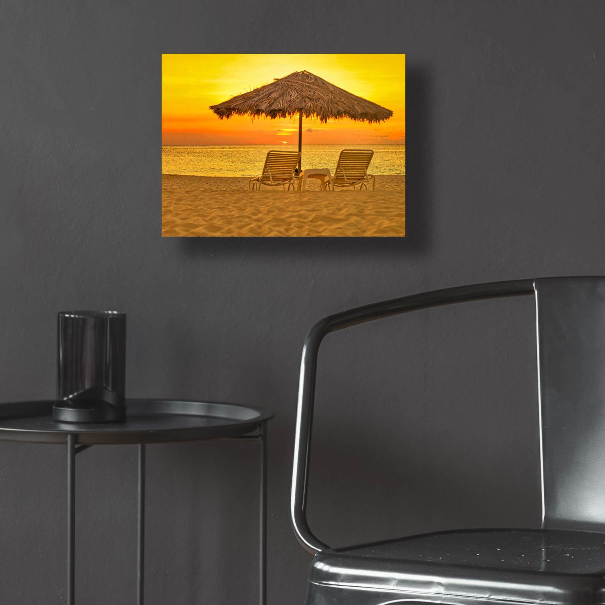 Epic Art 'Aruba Relax' by Mark A Paulda, Acrylic Glass Wall Art,16x12