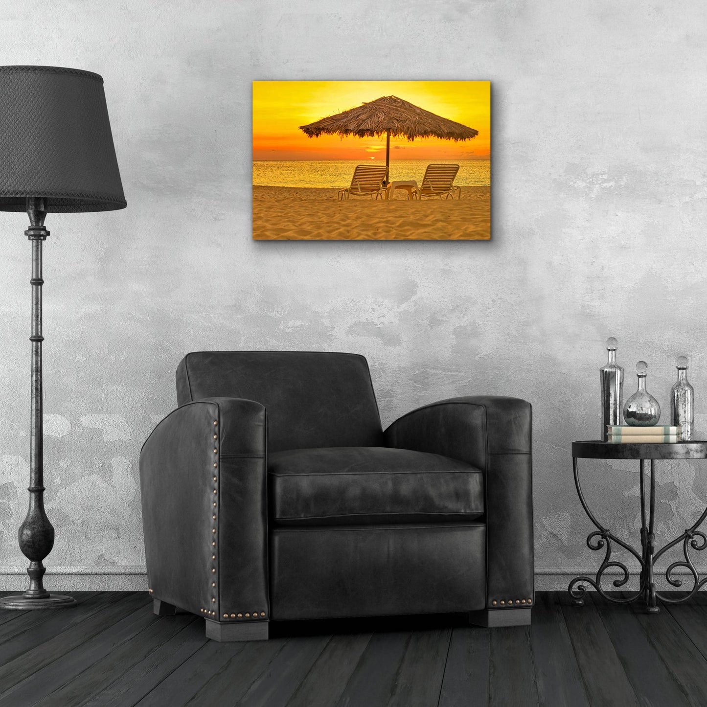 Epic Art 'Aruba Relax' by Mark A Paulda, Acrylic Glass Wall Art,24x16